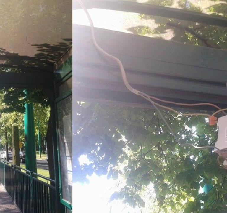 przystanek autobusowy w Poznaniu