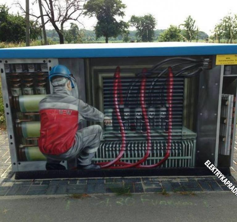 Street-art na trafostacji