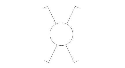 RYS. 11. Symbol graficzny łącznika krzyżowego