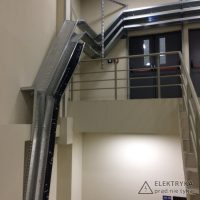 Trasa kablowa przy stadionie w Sankt Petersburgu