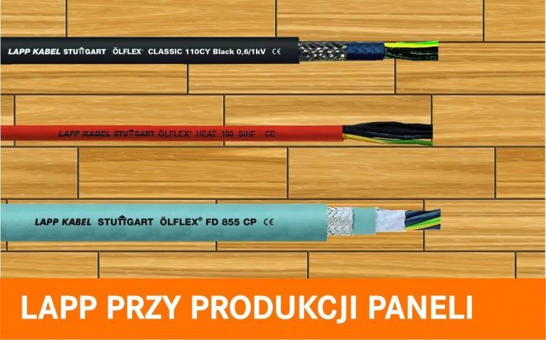 Przewody LAPP w zakładach produkcji paneli podłogowych