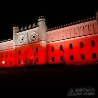 Iluminacja Zamek w Lublinie Święto Niepodległości