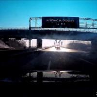 Wypadek podczas montażu iluminacji na moście, Kraków trasa S7