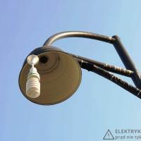 Lampa uliczna prowizorka