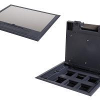 BIURO plus puszka podłogowa z tworzywa 6 x M45
