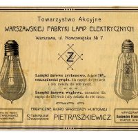 Warszawska fabryka lamp elektrycznych przedstawia