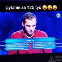 Z pytaniem o peszel zmierzył się w “Milionerach” pan Kamil Wieczorek, nauczyciel biologii z Wrocławia.