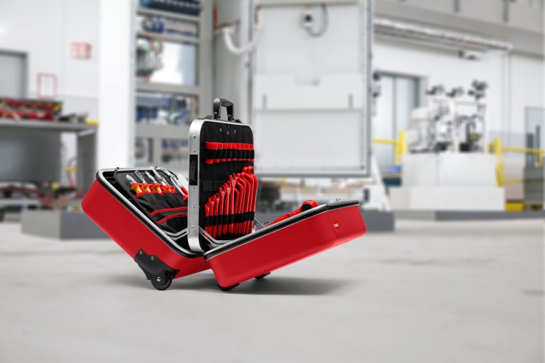 Mobilna walizka narzędziowa dla elektryków „BIG Twin Move RED”