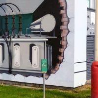 trafostacja mural