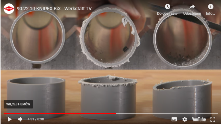 Czyste cięcie jednym chwytem to KNIPEX BiX ® 902210 BK