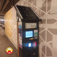 parkomat na parkingu podziemnym w lodzi