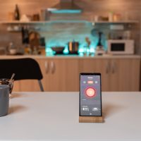 Smartphone with active smart home application