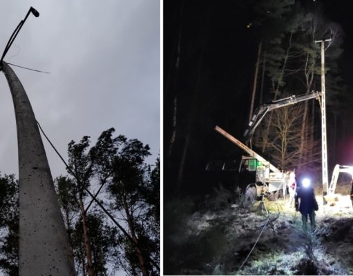 Orkan Otto uderzył w sieć. Trwa przywracanie zasilania