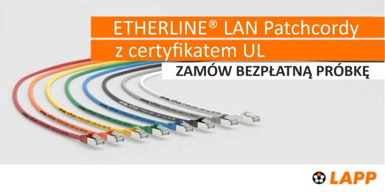 Zamów bezpłatny Patchcord LAPP ETHERLINE® LAN Cat.6A z certyfikatem UL