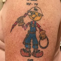 Reddy Kilowatt Family Tattoo