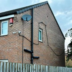 okno okablowanie pod kamery monitoringu