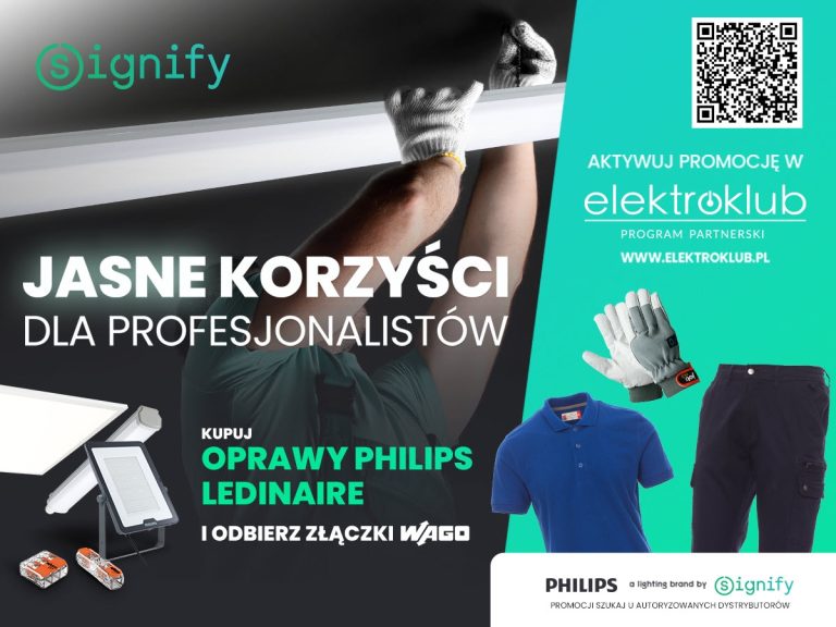 Promocja, której nie może przegapić żaden Instalator. Oprawy Philips ze złączkami WAGO gratis!