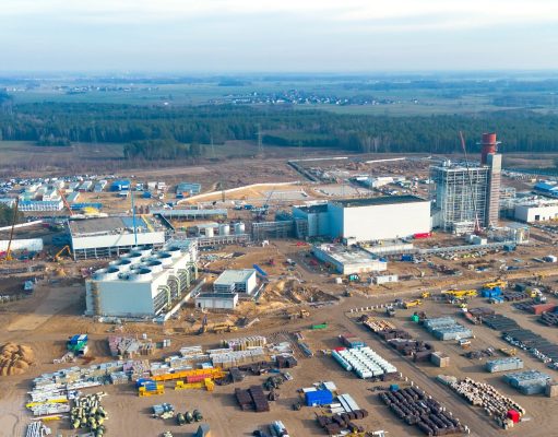 Plac budowy elektrowni gazowo-parowej w Ostrołęce