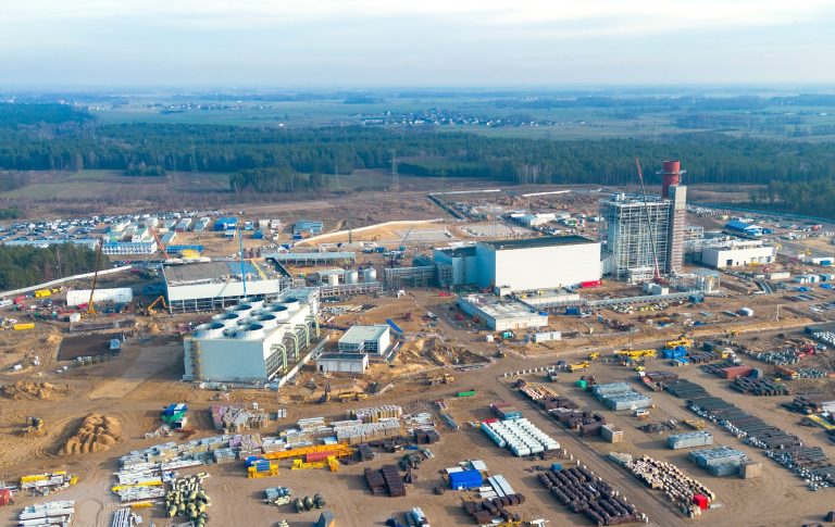 Plac budowy elektrowni gazowo-parowej w Ostrołęce