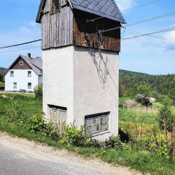 drewniana stacja trafo przesieka