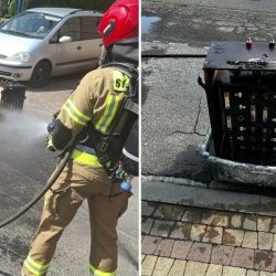 Pożar domowego magazynu energii w Kozowie