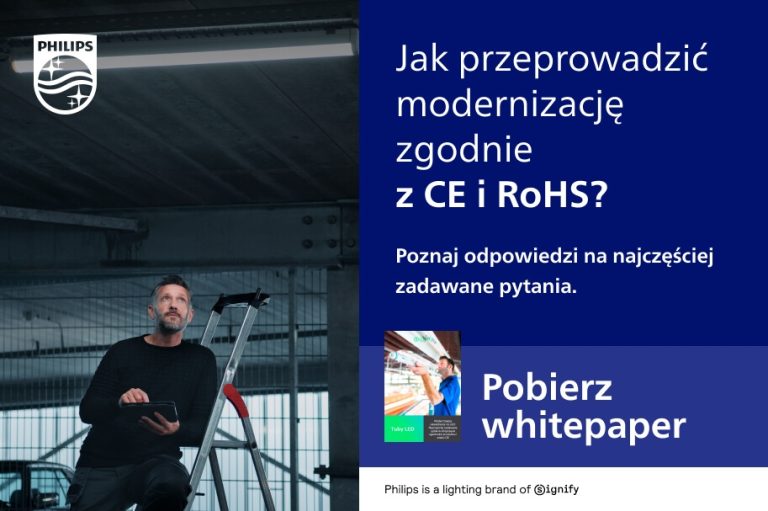 Tuby LED zamiast świetlówek fluorescencyjnych: bezpieczeństwo, znak CE i zgodność produktów Philips od Signify