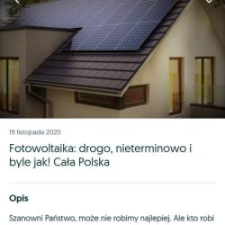 fotowoltaika drogo i nieterminowo