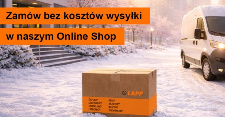 Miesiąc darmowej dostawy w sklepie internetowym LAPP