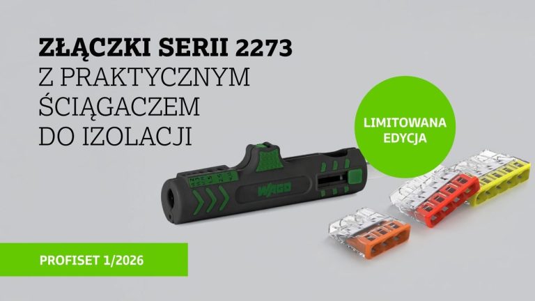 Nowy WAGO Profiset: Niezawodne złączki 2273 w zestawie ze ściągaczem izolacji