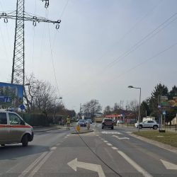 Zerwany przewód linii 110 kV Legnicka Wrocław